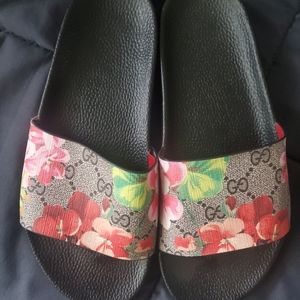 Floral Print Sandals -Gucci Look Alikes-